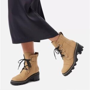 Size 6.5 Sorel Joan Now Lace Boot Caribou Buff